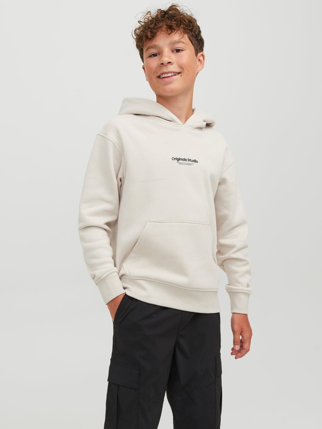 Sudadera con capucha junior beige - JORVESTERBRO